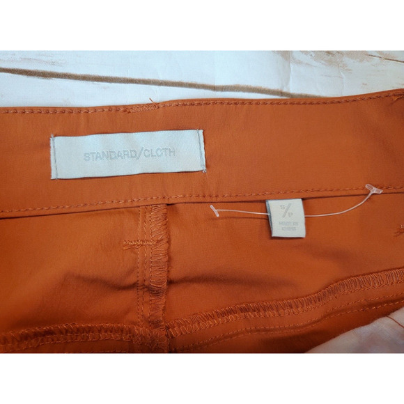 Standard Cloth Urban Outfitters Mens Small Nylon Tech Pant Cargo Orange Pockets - Picture 7 of 12